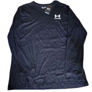 Under Armour Freedom Long Sleeve Shirt – Men’s XXL Black Graphic | NWT